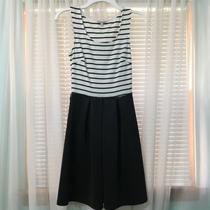 White and Black Striped Charlotte Russe Dress